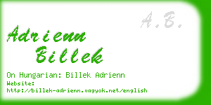 adrienn billek business card